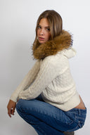Hooded cardigan