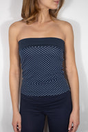 Band top with lapel