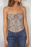 Ruched Tie-Front Top