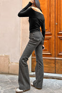 Low waist flared jeans