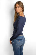 Boat neck T-shirt