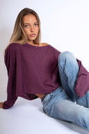T-shirt with a boat neck