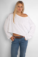 T-shirt with a boat neck