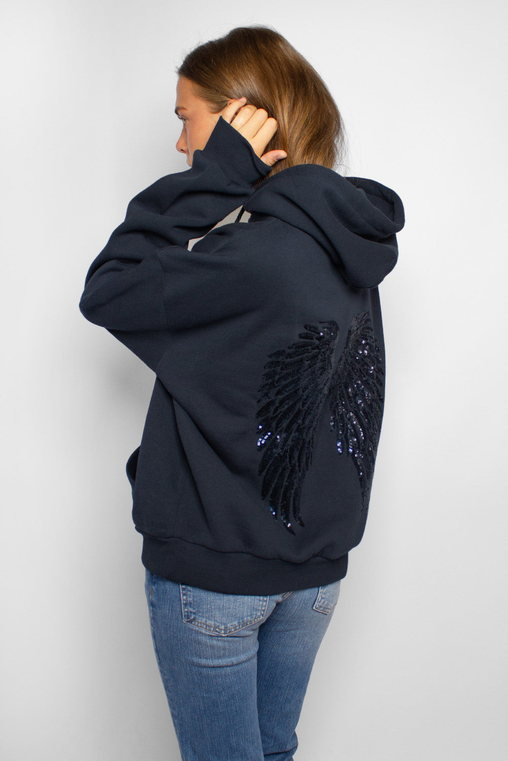 Sequin wings hoodie – subdued KR