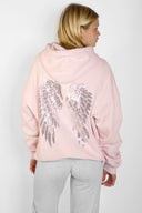 Wings sequin hoodie