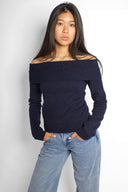 Boat-neck sweater