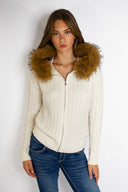 Hooded cardigan