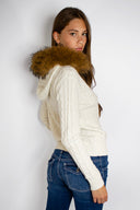 Hooded cardigan