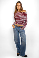 Boat neck T-shirt