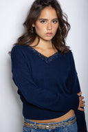 V-neck sweater