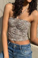 Ruched Tie-Front Top