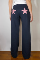 Wide-leg joggers with stars