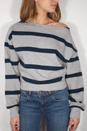 Boat neck sweatshirt