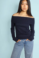 Boat-neck sweater