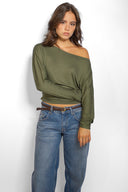 Boat neck T-shirt