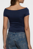 Boat neck T-shirt