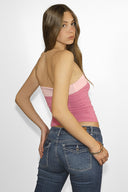 Bandeau top with flowers