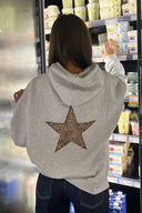 Leopard star hoodie