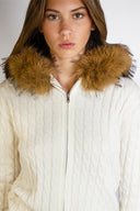 Hooded cardigan